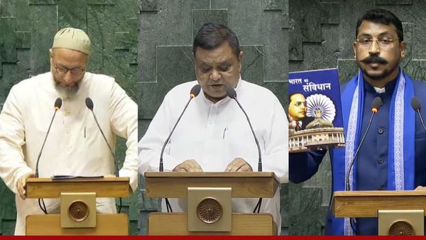 लोकसभा में सांसदों ने शपथ ग्रहण में की तरह-तरह की नारेबाजी, किसने क्या कहा और किस पर हुआ विवाद?