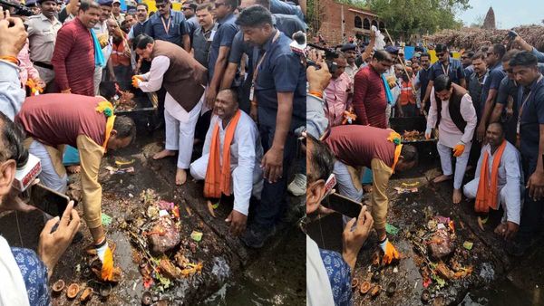 जल-गंगा संवर्धन अभियान में शामिल होने नेमावर पहुंचे CM मोहन यादव, चलाया सफाई अभियान