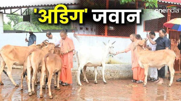 हाथ में छाता लिए, नंगे पांव जब सीएम योगी के पीछे दौड़ पड़े यह जवान, सीएम ने कहा....