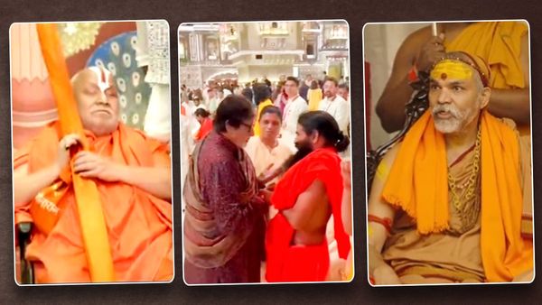 Anant-Radhika: अनंत-राधिका को आशीर्वाद देने को लगा आध्यात्मिक गुरुओं का तांता, बाबा रामदेव का द‍िखा अलग अंदाज