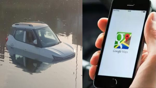 Google Map ने कर दिया 'कांड', रास्ते के चक्कर में नदी में पहुंच गई कार, किस्मत से बची 2 युवकों की जान