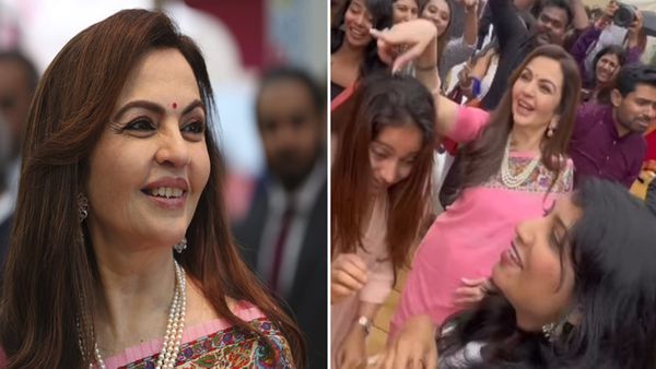पिंक साड़ी में Nita Ambani ने 'गल बन गई' पर किया धमाकेदार डांस, Paris Olympics 2024 में बिखेरा जलवा