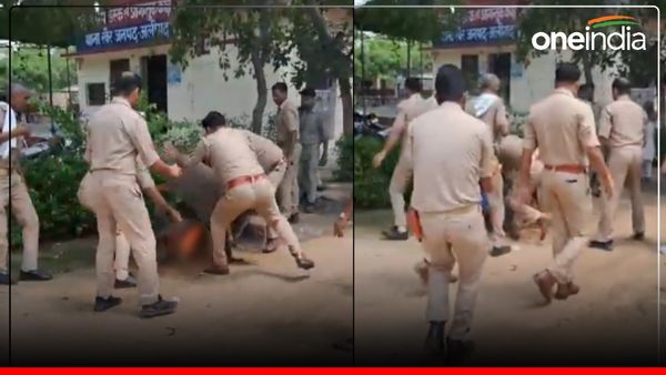 Video: थाने में बेटे ने मां पर पेट्रोल डालकर लगाई आग, चीखती रही महिला, संपत्ति के चलते उठाया ये कदम 