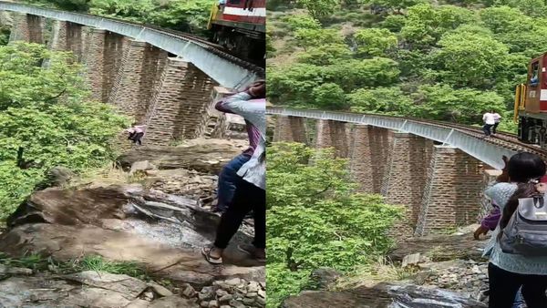 Rajasthan News: रेलवे पुल पर रील बना रहे थे दंपति, ट्रेन आई तो जान बचाने के लिए 90 फीट गहरी खाई में कूद गए