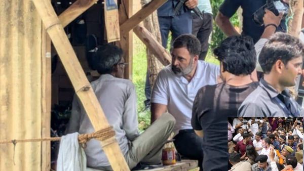 सुल्‍तानपुर पहुंचे राहुल गांधी ने काफिला रोककर मोची का जाना हाल, साथ सिली चप्‍पल, लोग बोले- नेता हो तो ऐसा