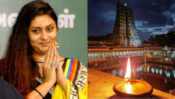 बीजेपी नेता अभिनेत्री नमिता को मीनाक्षी मंदिर जाने से क्यों रोका? माथे पर कुमकुम लगाने पर मिली एंट्री