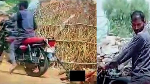 Rajasthan: शादी के 6 माह बाद पति ने पत्‍नी को बाइक से बांधकर घसीटा, देखें Viral Video