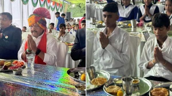 Indore News: सरकारी स्कूल में मंत्री कैलाश विजयवर्गीय ने किया भोजन, बच्चों से कही दिल की बात