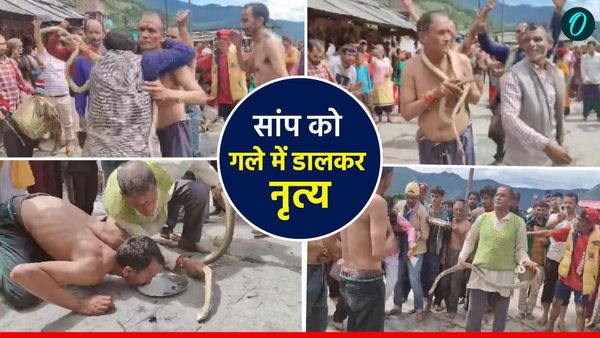 देवडोलियों के बीच चल रहा था पांडव नृत्य,प्रकट हुआ 5 फीट लंबा सांप, फिर जो हुआ हर कोई रह गया दंग Viral video