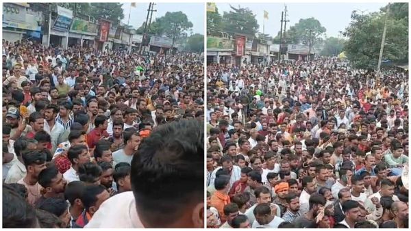 भोपाल में हिंदू संगठनों द्वारा बैरसिया थाने का घेराव, अश्लील मैसेज भेजने वाले आरोपी की गिरफ्तारी की मांग