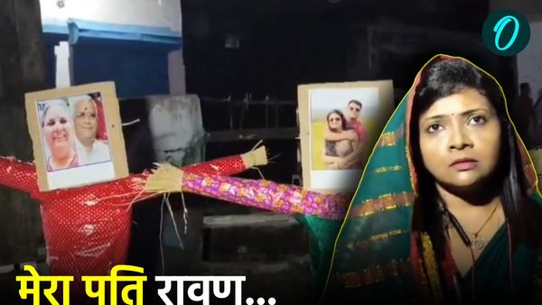 'पति में दिखता है रावण', महिला ने जला दिया पुतला, कहा- पराई स्त्री से हैं उसके पति के संबंध