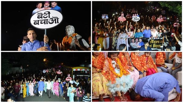 Bhopal News: मध्य प्रदेश में महिला शोषण के खिलाफ कांग्रेस का कैंडल मार्च, बेटियों की सुरक्षा की मांग