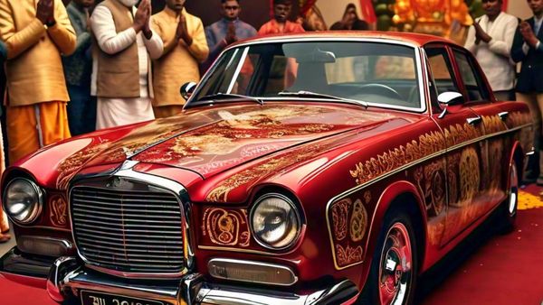 गुजरात में 'भाग्यशाली' कार को दी समाधि, अनुष्ठान में 1500 लोग हुए शामिल, स्मारक भी बनवाया