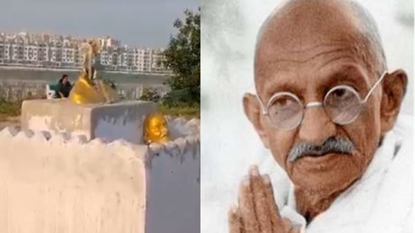 हैदराबाद में महात्मा गांधी की प्रतिमा तोड़ी, खंडित मूर्ति देख लोगों में गुस्सा 