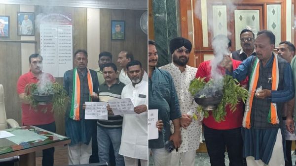 Indore News: महापौर कार्यालय के बाहर कांग्रेसियों ने किया नीम का धुंआ, क्या है मामला, जानिए