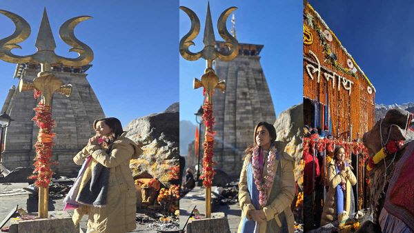 केदारनाथ के दर्शन के बाद अभिनेत्री नुसरत भरूचा ने शेयर की तस्वीरें,कुमार विश्वास ने रिट्वीट कर लिखा कुछ खास