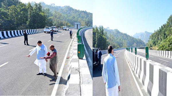 दिल्ली-देहरादून एक्सप्रेस वे के निर्माण कार्यों का स्थलीय निरीक्षण करने पहुंचे सीएम धामी,जानिए क्या कहा