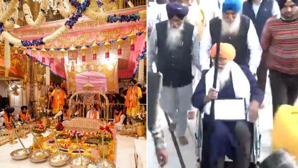 सुखबीर बादल-सुखदेव ढींडसा ने स्वर्ण मंदिर में शुरू की अपनी सजा, दो दिनों के लिए करेंगे बर्तन और जूते साफ
