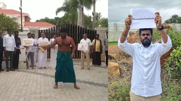 तमिलनाडु : भाजपा नेता अन्नामलाई का अनूठा प्रदर्शन,सोशल मीडिया पर वीडियों जमकर वायरल ,जाने क्या है मामला