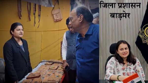 Tina Dabi Video: बाड़मेर के अमृता हाट मेले में पर्स बेचती मिली टीना डाबी, नाम पूछते ही हंस पड़े अफसर
