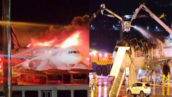 South Korea: हांगकांग जा रहे यात्री विमान में लगी आग , सुरक्षित निकाले गए 176 यात्री