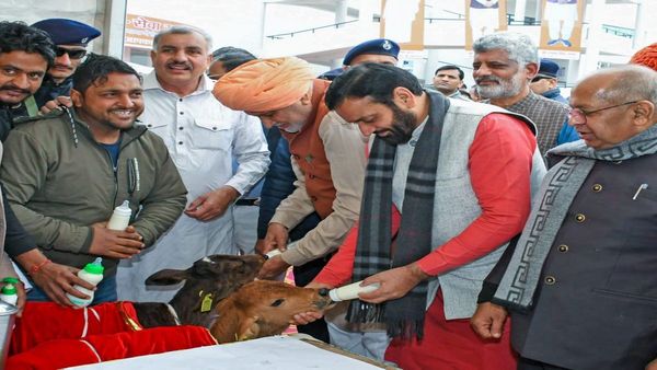 गौ, गीता और मां सरस्वती के संरक्षण के लिए प्रदेश की सरकार प्रतिबद्ध: सीएम, कहा- गौ माता को बेसहारा मत छोड़ना