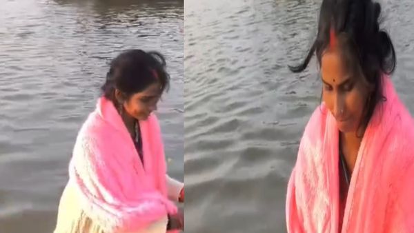 महाकुंभ में पति नहीं आया साथ तो पत्‍नी ने ऐसे लगवाई त्रिवेणी में डुबकी, Video देख लोग बोले- वाह रे मूर्ख