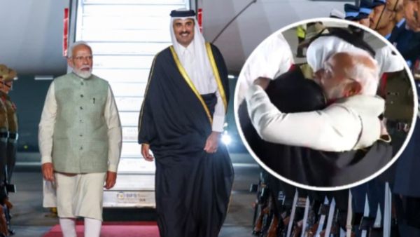 भारत-कतर संबंधों को मिलेगी नई मजबूती, अमीर शेख तमीम का एयरपोर्ट पर प्रोटोकॉल तोड़ PM मोदी ने किया स्वागत