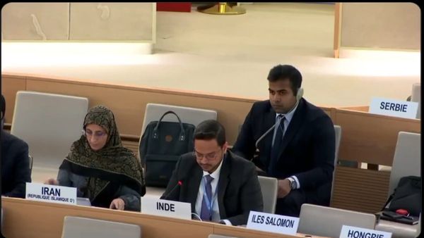 कश्मीर मुद्दे पर UNHRC में भारत ने पाकिस्तान की लगाई लताड़, पानी मांगते दिखे पाकिस्तानी प्रतिनिधि