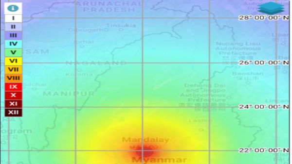 Earthquake in Myanmar Today: म्यांमार में भूकंप के तेज झटके, रिक्टर पैमाने पर 7.2 रही तीव्रता