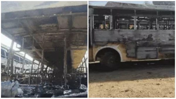 MP News: सिंगरौली बस स्टैंड पर भीषण हादसा, दो बसों में लगी आग, क्लीनर की मौत, शराब पार्टी के बाद सोए थे तीनो