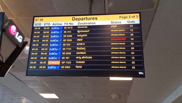 Bengaluru Airport: भाषा विवाद के बीच एयरपोर्ट के डिस्प्ले बोर्ड से हिंदी हटाया गया! यूजर्स ने शेयर किया वीडियो