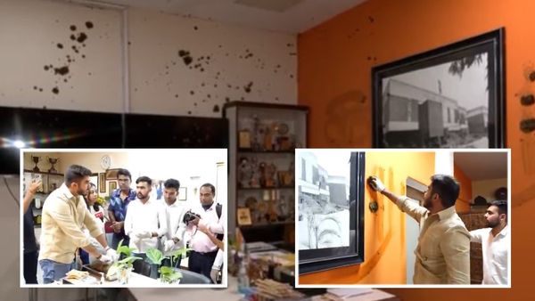 Cow Dung Paint: क्लासरूम में प्रिंस‍िपल ने की थी गोबर से ल‍िपाई, अब DUSU अध्यक्ष ने पोत दिया ऑफिस, देखें Video