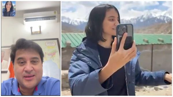 3812 मीटर की ऊंचाई से मंत्री सिंधिया ने की वीडियो कॉल, लद्दाख के शक्ति गांव में हाई-स्पीड इंटरनेट से झूमी पलक