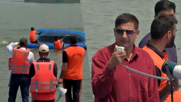 Mock drill से पहले एसडीआरएफ का डल झील पर रिहर्सल, कल पूरे देश में बजेगा सुरक्षा का सायरन