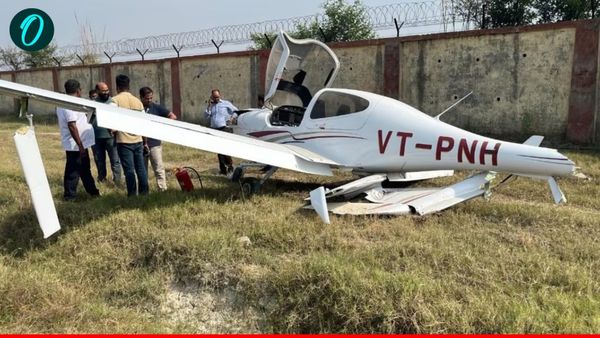Aligarh plane: सोलो फ्लाइट के दौरान हादसा, 200 मीटर तक घसीटा, 6 करोड़ की कीमत वाला एयरक्राफ्ट क्षतिग्रस्त