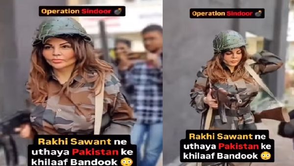 बीच सड़क बंदूक लेकर भागने लगीं राखी सावंत, कहा- 'मैं पाकिस्तान के खिलाफ हूं', कभी PAK की बहू बनने वाली थीं