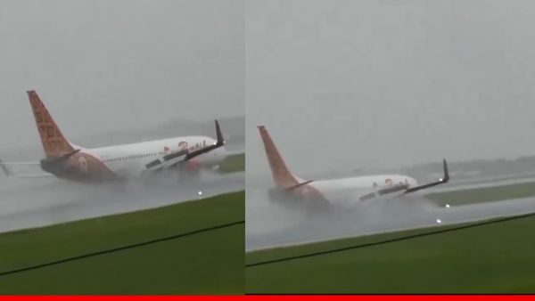यात्रियों से भरी फ्लाइट लैंडिंग करते हुए बुरी तरह से फिसली! देखें दिल दहला देने वाला Video