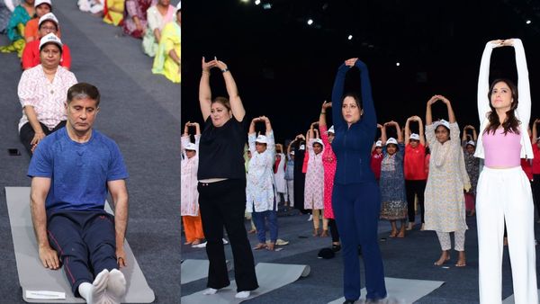 Yoga Day 2025: जब मुंबई में 1000 महिलाओं ने एक साथ योग किया, अर्जुन कपूर और नुसरत भरुचा बने गवाह
