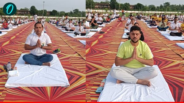 International Yoga Day: महराजगंज में भुजंगासन से शवासन तक, हर आसन में दिखा अनुशासन और उत्साह