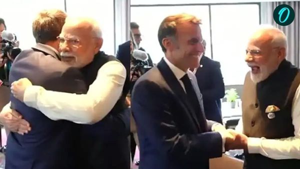 Video: मैक्रों-ट्रंप की ट्विटर जंग पर PM मोदी ने ली चुटकी, ठहाके लगाकर हंसते नजर आए फ्रांस के राष्ट्रपति