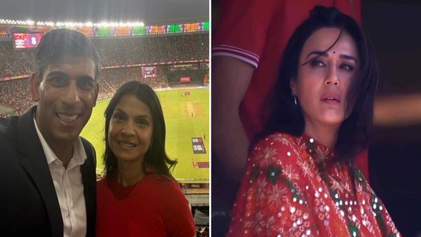 Rishi Sunak ने वाइफ के साथ बढ़ाया RCB का जोश, उड़ गए प्रीति जिंटा के होश, तस्वीर वायरल
