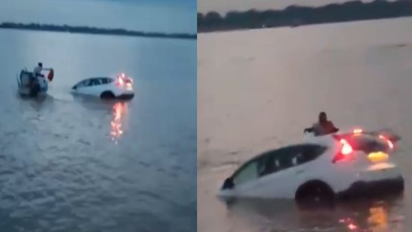 Car falls into Ganga: ब्रेक की जगह दब गया एक्सीलेरेटर, गाड़ी सहित गंगा में पहुंचा दंपति, जानिए पूरा मामला?