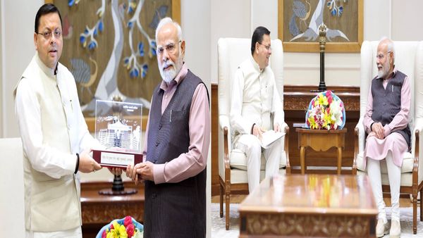 PM मोदी से मिले CM धामी, कार्तिक स्वामी मंदिर के प्रतिरूप समेत दिए ये खास उपहार, जानिए क्या-क्या हुई बात