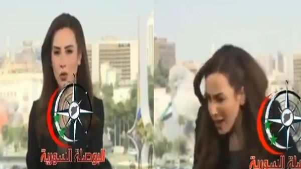 VIDEO: इजराइल ने सीरिया पर किया हमला, हुआ बम धमका, टीवी पर लाइव शो छोड़कर भागी न्‍यूज एंकर