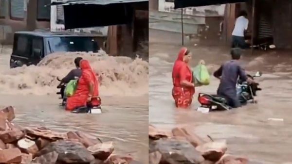 Thar Viral Video: बरसात के पानी में थार की रफ्तार ने बाइक सवार मां-बेटे को गिराया, लोग बोले-ये कैसा चालक है?