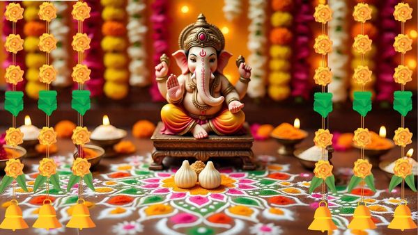Ganesh Chaturthi 2025 Rangoli Design: खूबसूरत रंगोली के साथ स्वागत कीजिए बप्पा का, ट्राई करें ये यूनिक पैटर्न