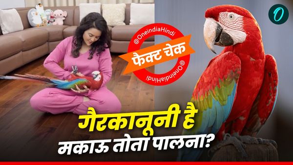 Fact Check: CM देवेंद्र फडणवीस की पत्नी ने पाला मकाऊ तोता, लोगों ने बताया गैरकानूनी, जानिए क्या हैं नियम