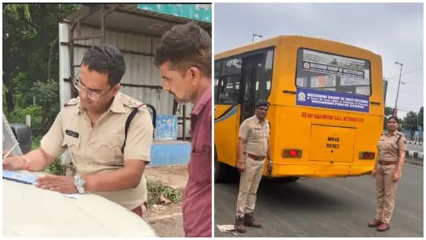 नर्मदापुरम और रायसेन रोड पर RTO की सख्त कार्रवाई, किराया सूची न दिखाने व बिना दस्तावेज बसों पर 14,000 की वसूली