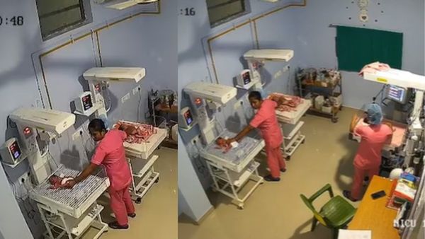 भूकंप आया तो भागने की बजाय हॉस्पिटल में नवजातों को बचाती दिखीं नर्स, देखें बहादुरी भरा Video